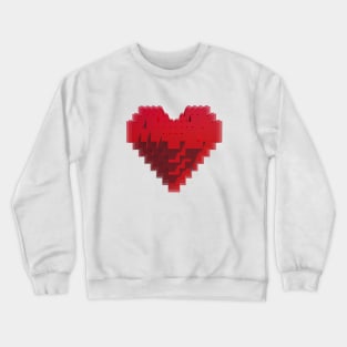 Heart from the children's constructor Crewneck Sweatshirt